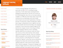 Tablet Screenshot of languagelearningsoftware.com